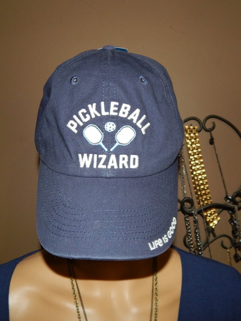 NWT Life is Good - Blue Chill Cap - Pickleball Wizzard - Baseball Hat